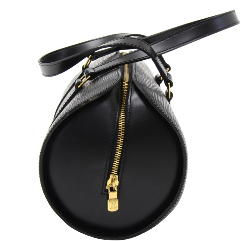 

Louis Vuitton Noir Epi Leather Soufflot Bag, Black