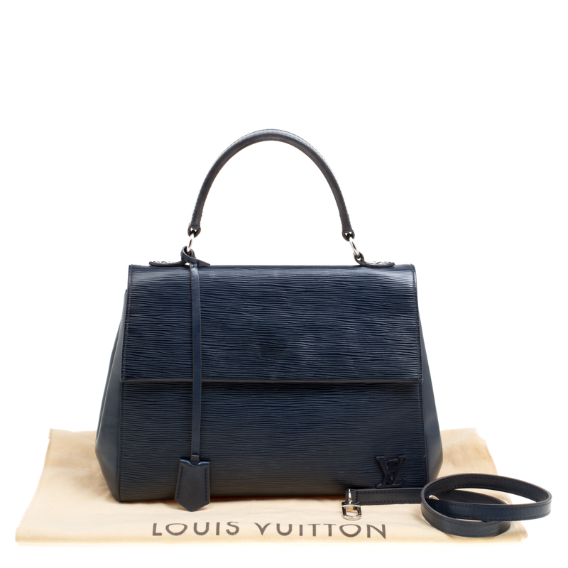 LOUIS VUITTON Cluny MM Epi Leather Shoulder Bag Black - Hot