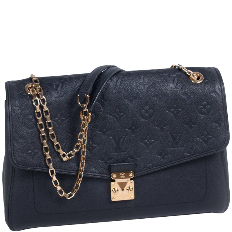 

Louis Vuitton Noir Monogram Empreinte Leather St Germain MM Bag, Black
