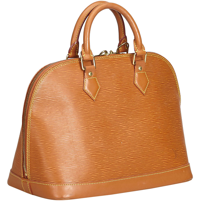

Louis Vuitton Brown Epi Leather Alma PM Bag