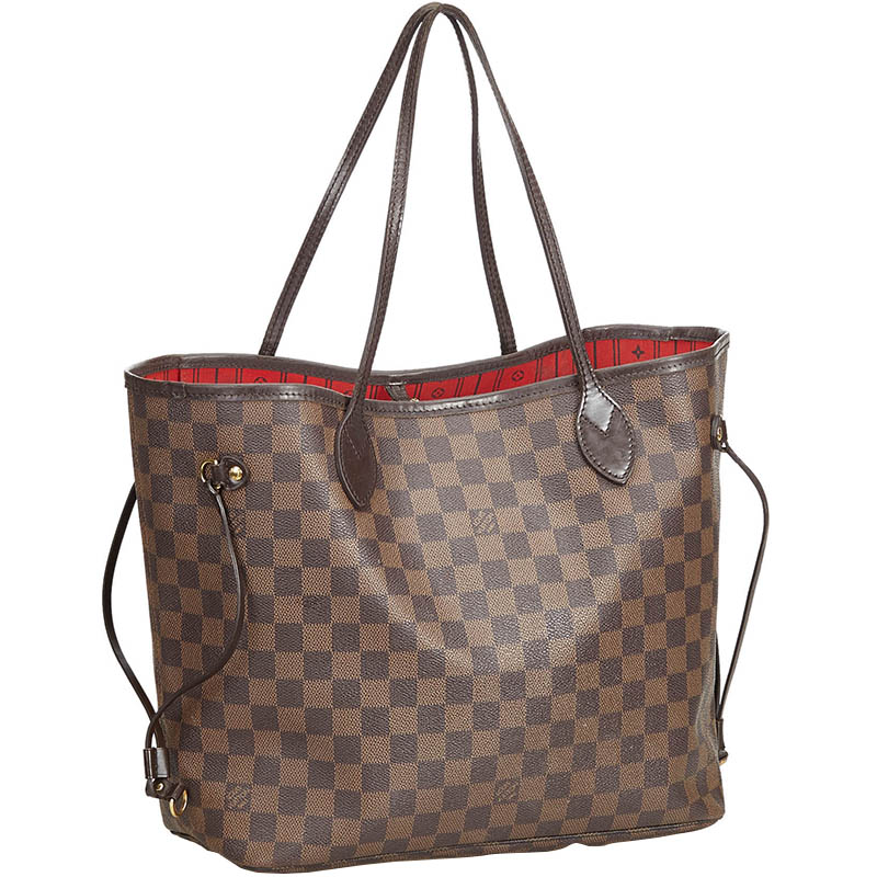 

Louis Vuitton Damier Ebene Neverfull MM Tote, Brown