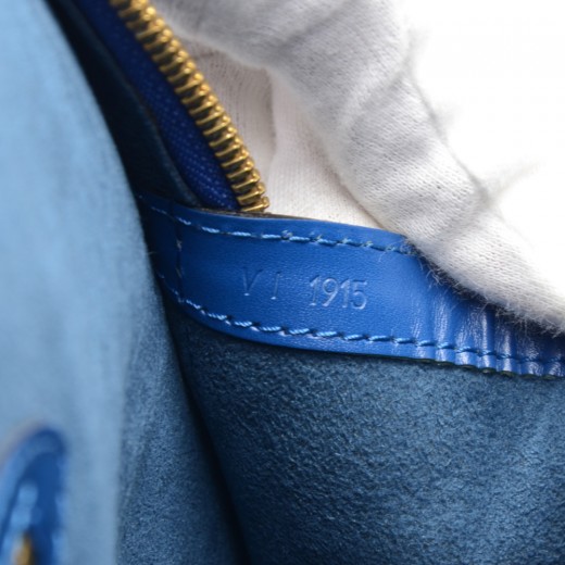 Louis Vuitton Toledo Blue Epi Leather Lussac Tote Bag - Yoogi's Closet