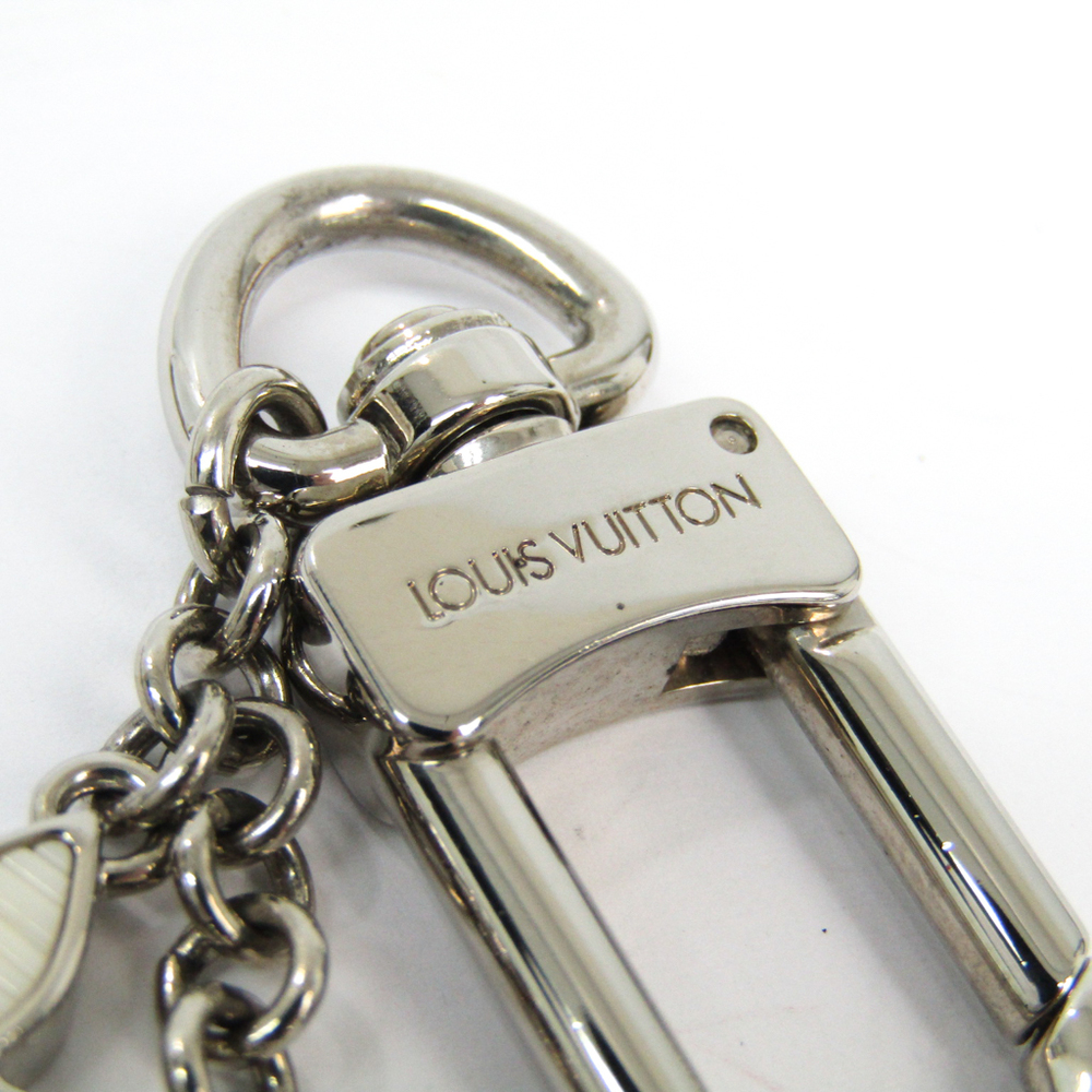 Louis Vuitton Silver & White Fleur D'Epi Bag Charm & Key Holder, myGemma