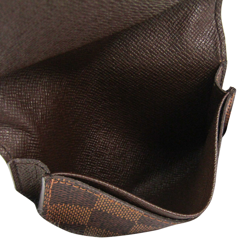 

Louis Vuitton Damier Ebene Canvas Business Card Holder, Brown