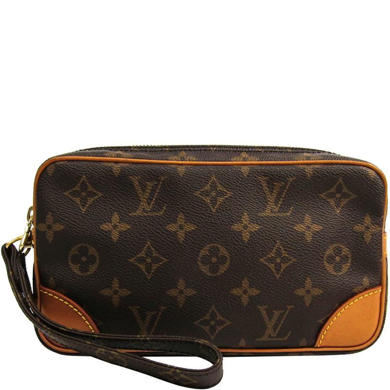 Pre Owned Louis Vuitton Monogram Canvas Marly Dragonne PM Clutch Bag