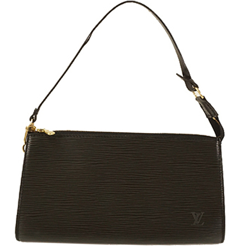 Pre Owned Louis Vuitton Noir Epi Leather Pochette Accessoires 24 Bag