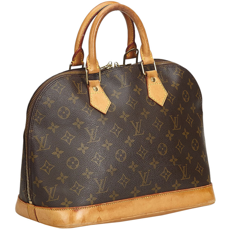 

Louis Vuitton Monogram Canvas Alma PM Bag, Brown