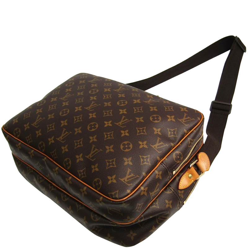 

Louis Vuitton Monogram Canvas Reporter GM Bag, Brown