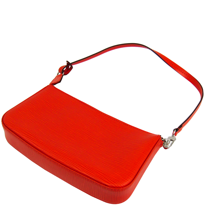 

Louis Vuitton Piment Epi Leather Pochette Accessoires NM Bag, Orange