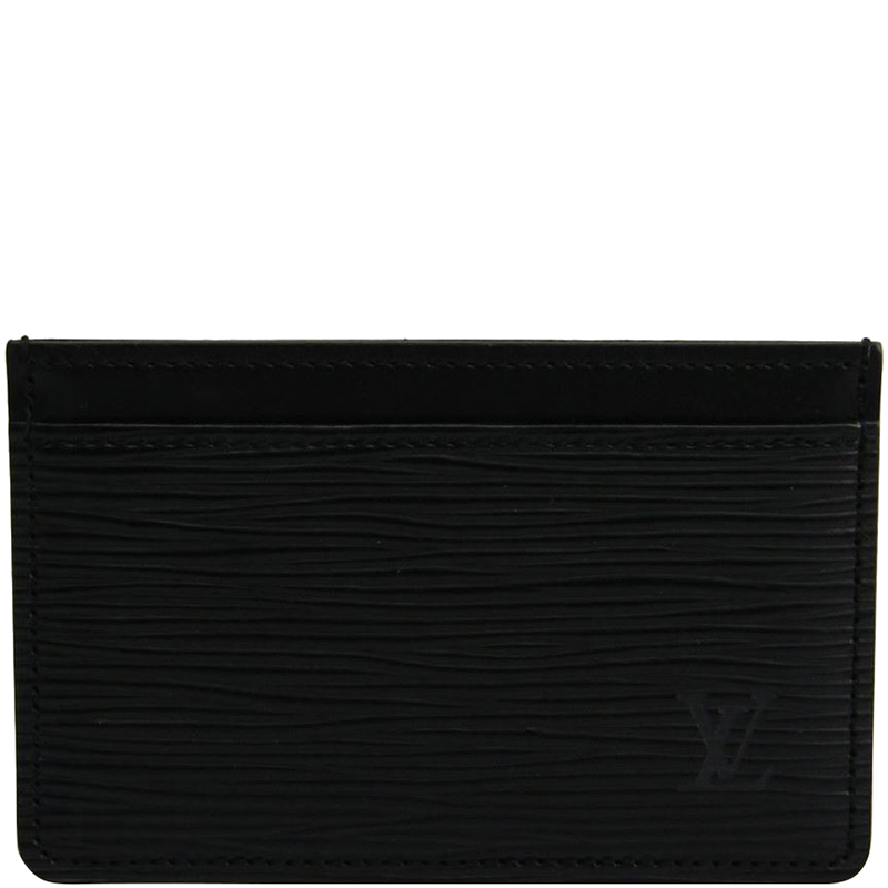 Louis Vuitton Noir Epi Leather Card Holder