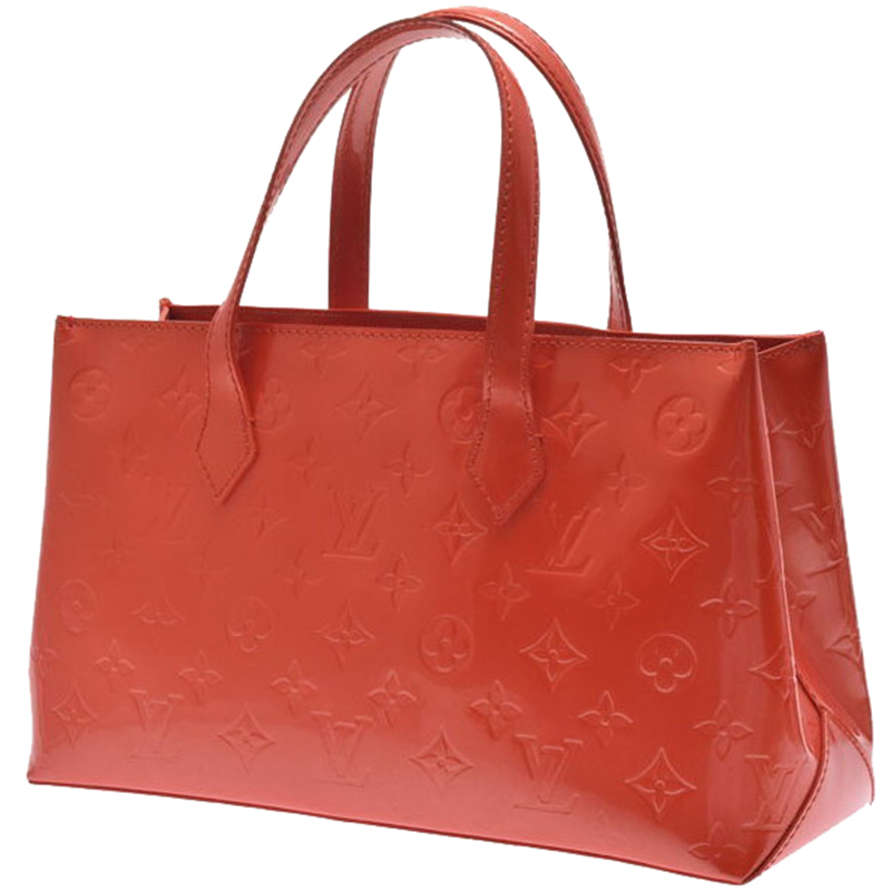 

Louis Vuitton Orange Sunset Monogram Vernis Wilshire PM Bag