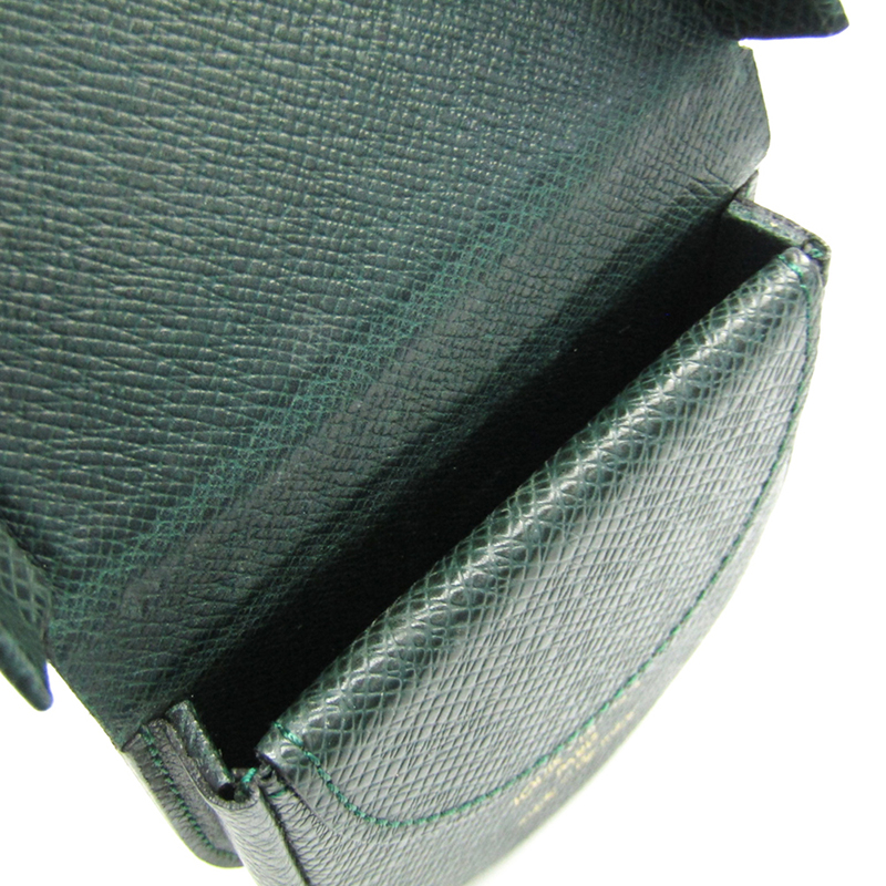 

Louis Vuitton Epicea Taiga Leather Coin Purse, Green