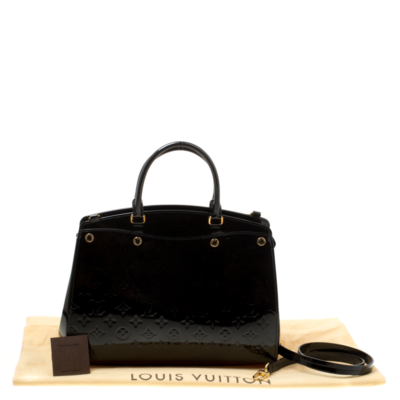 LOUIS VUITTON Montana Monogram Verni Womens handbag M90063 noir