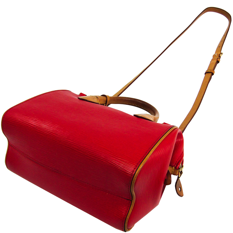 

Louis Vuitton Coquelicot Epi Leather Doc BB Bag, Red
