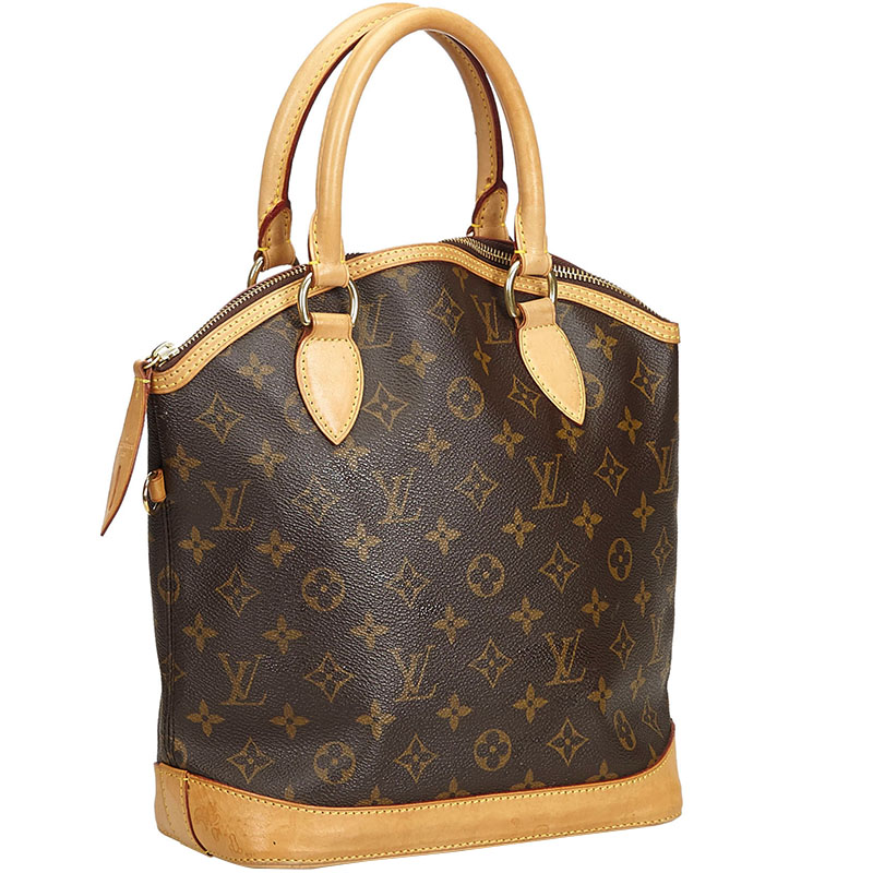 

Louis Vuitton Monogram Lockit Vertical Bag, Brown