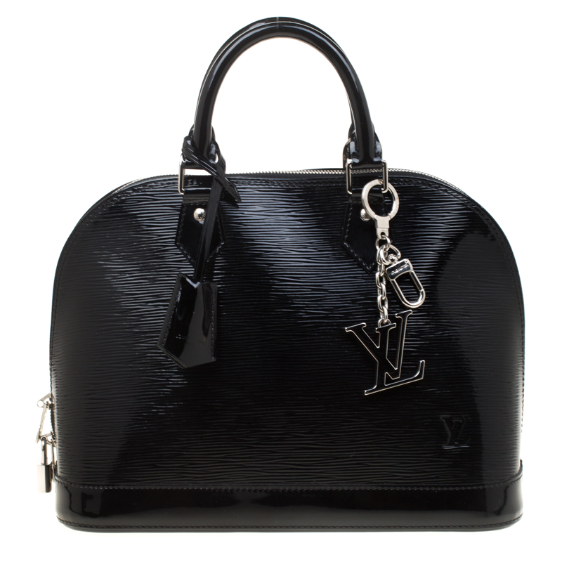 Louis Vuitton Black Electric Epi Alma PM Bag