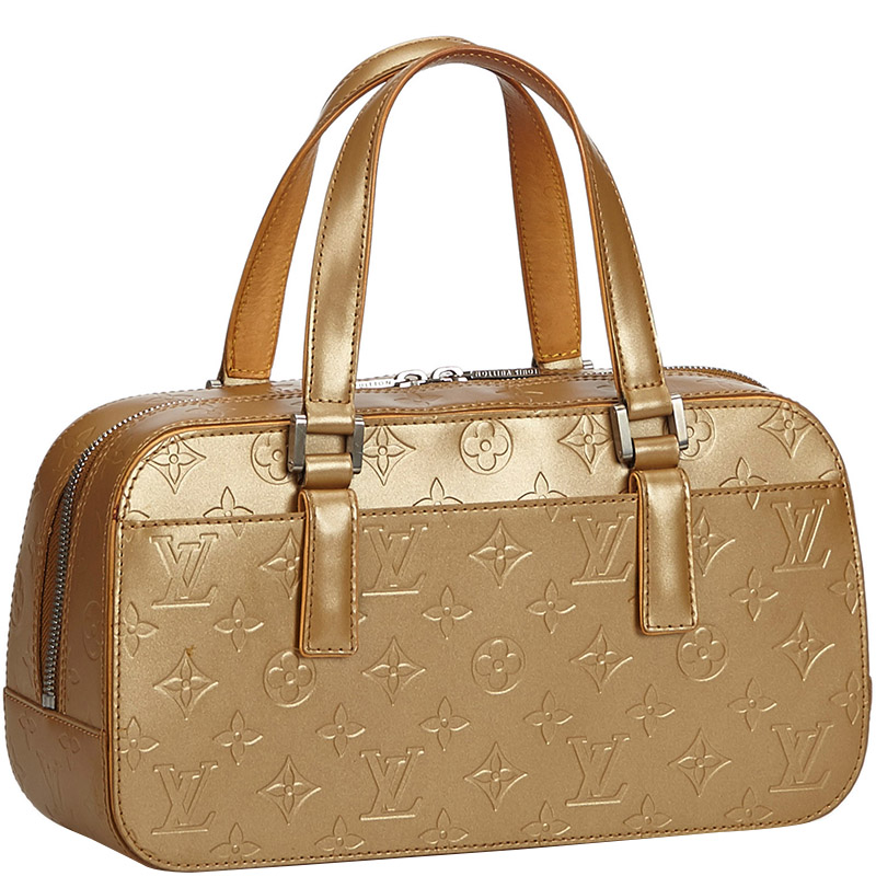 

Louis Vuitton Monogram Vernis Leather Glace Shelton Everyday Bag, Gold