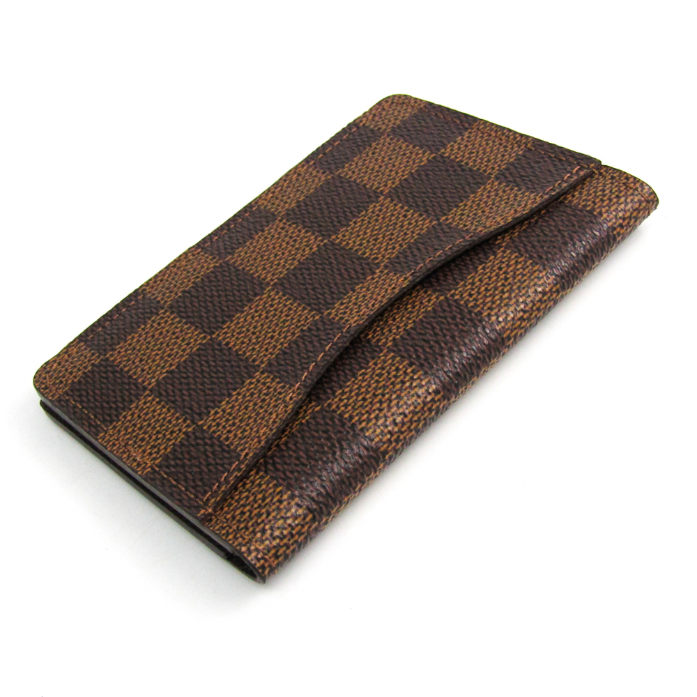 

Louis Vuitton Damier Ebene Canvas Card Holder, Brown