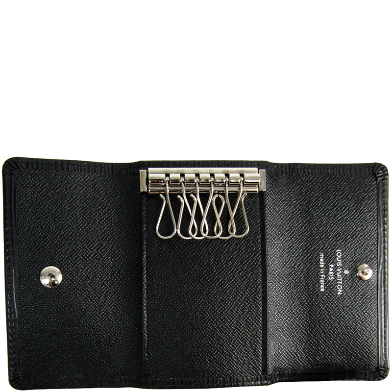 

Louis Vuitton Noir Epi Leather 6 Key Holder, Black