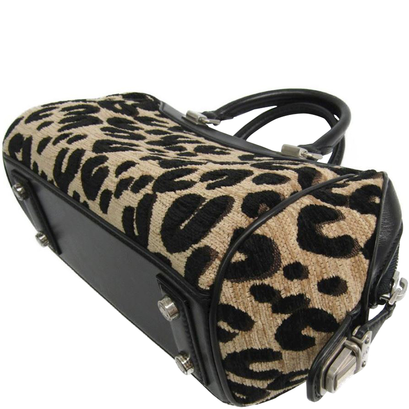 

Louis Vuitton Beige/Black Leopard Print Canvas and Leather Baby Bag