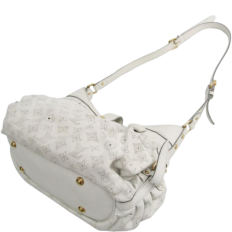 

Louis Vuitton White Monogram Mahina Leather  Bag