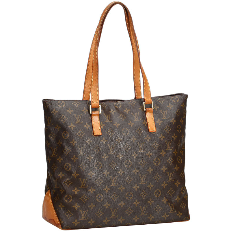 

Louis Vuitton Monogram Cabas Mezzo Tote Bag, Brown