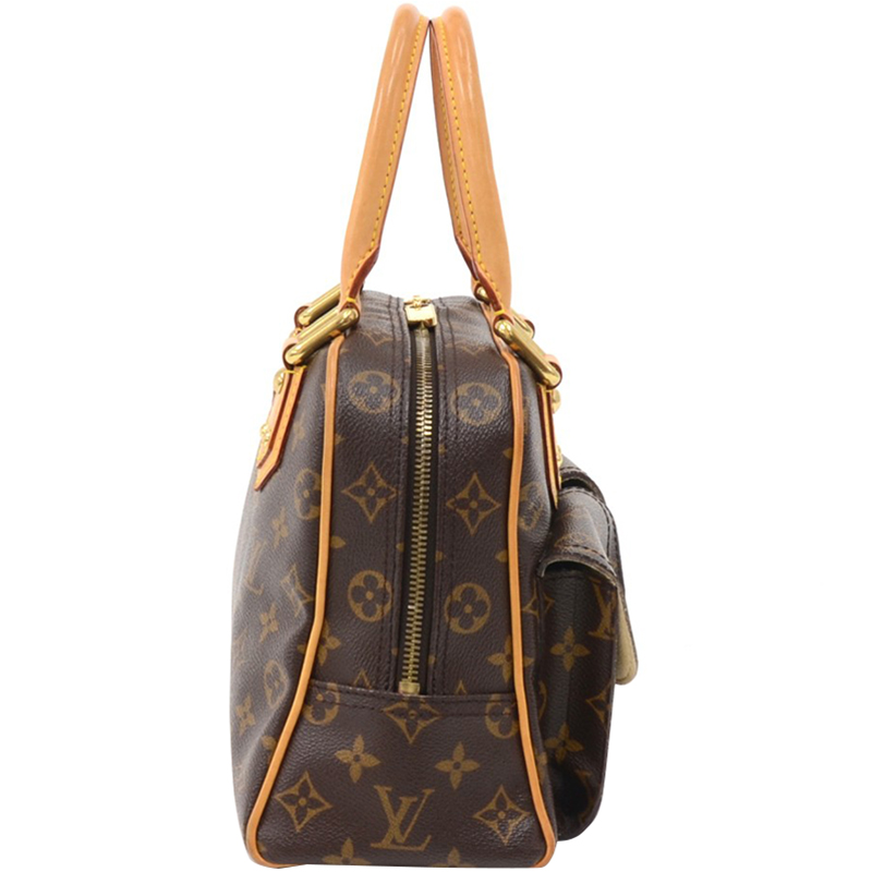 

Louis Vuitton Monogram Canvas Manhattan PM Bag, Brown