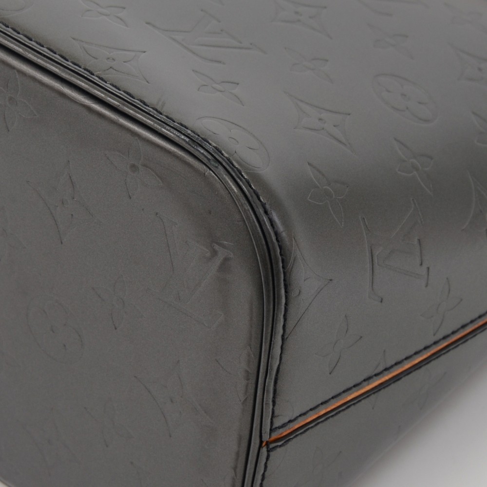 Stockton Monogram Mat Leather Handbag – Poshbag Boutique