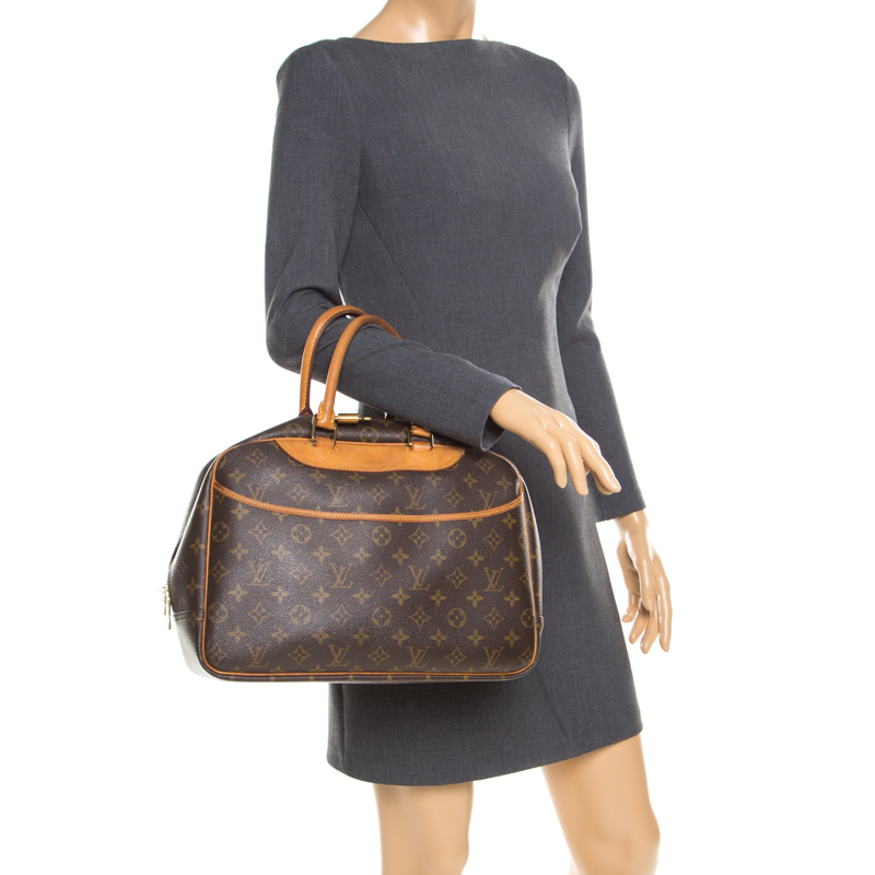 

Louis Vuitton Brown Monogram Canvas Deauville Bag