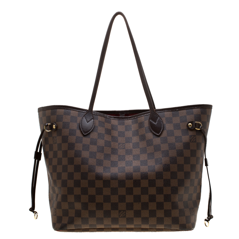 Louis Vuitton Damier Ebene Canvas Neverfull MM Bag