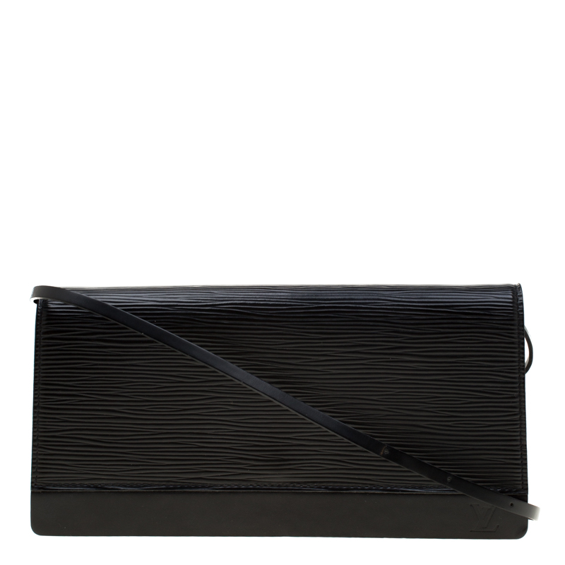 Louis Vuitton Black Epi Leather Honfleur Clutch Bag Louis Vuitton