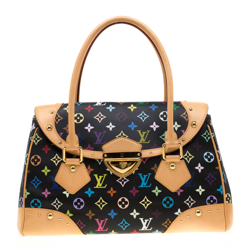 multicolor louis vuitton bag black