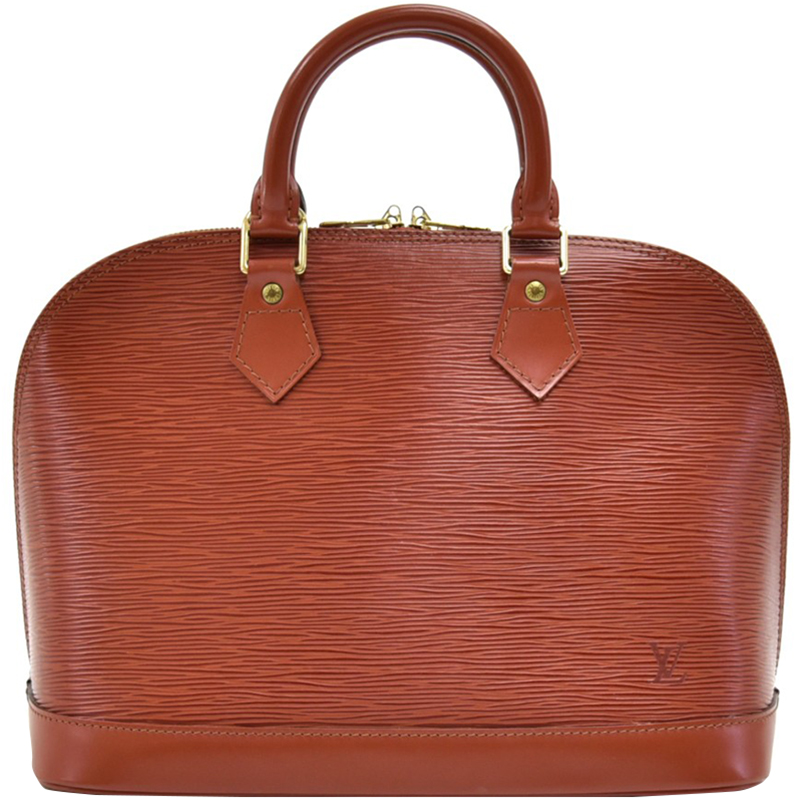 Pre Owned Louis Vuitton Kenyan Fawn Epi Leather Alma PM Bag