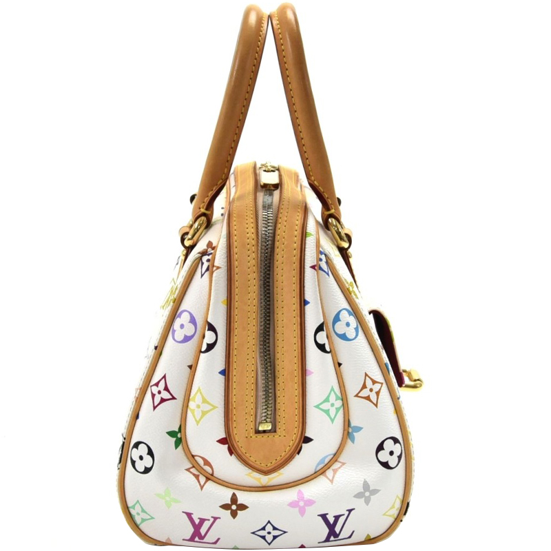 

Louis Vuitton White Monogram Multicolore Priscilla Bag