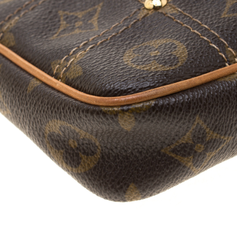 Louis Vuitton Riveting Pochette Accessoires Monogram Canvas Brown 11472230