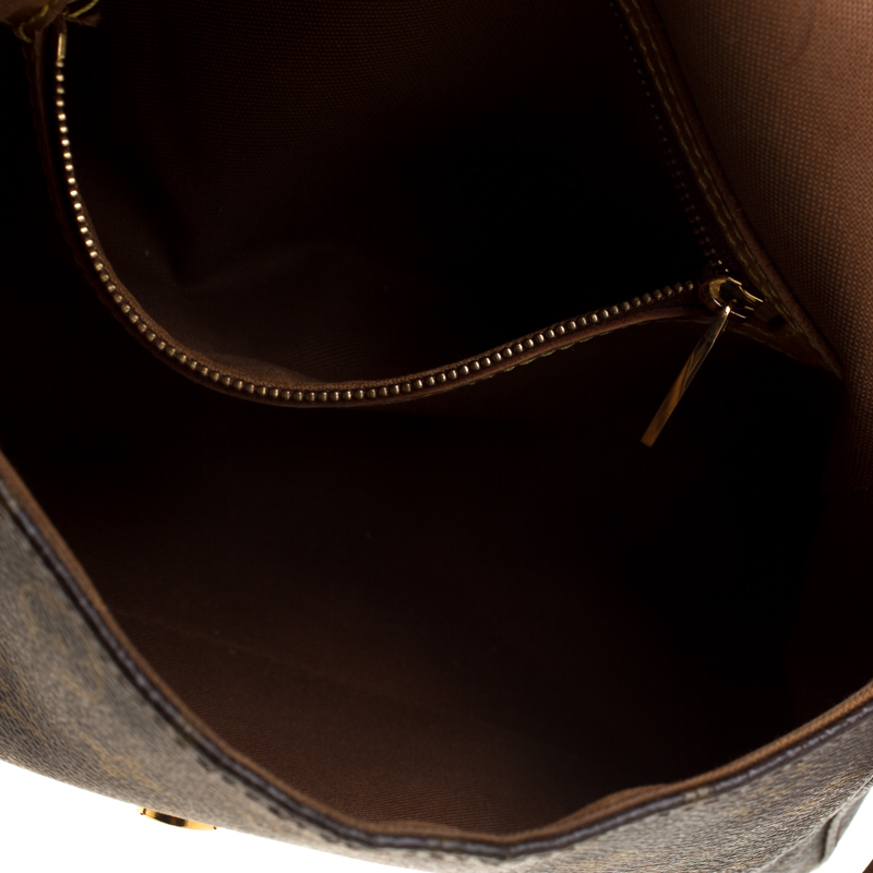 Looping cloth handbag Louis Vuitton Brown in Cloth - 24972854