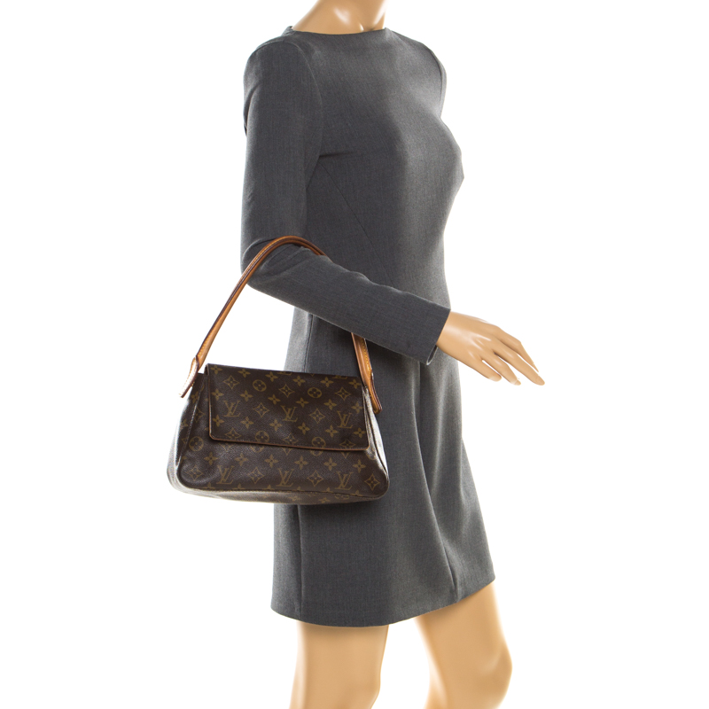 

Louis Vuitton Monogram Canvas Looping Bag, Brown