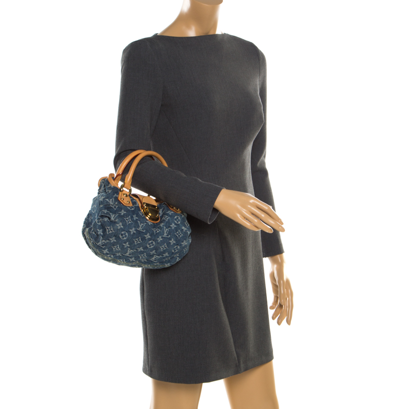 

Louis Vuitton Blue Monogram Denim Pleaty Bag