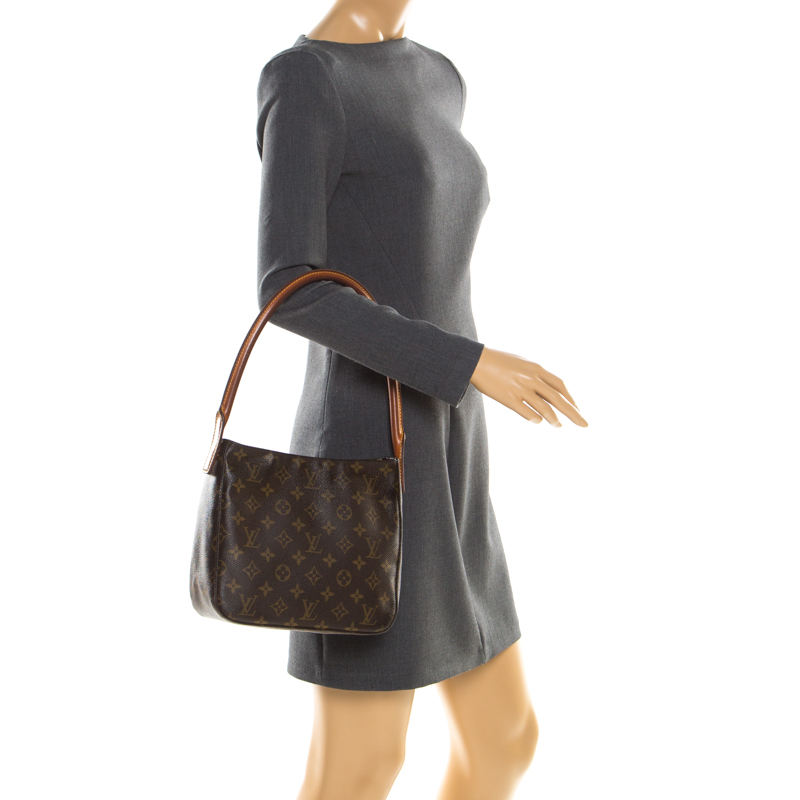 

Louis Vuitton Monogram Canvas Looping MM Bag, Brown