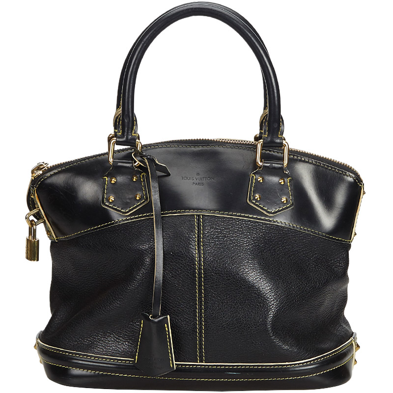 Louis Vuitton Black Suhali Leather Lockit MM Bag Louis Vuitton | TLC