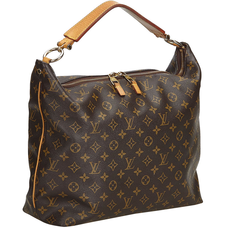 

Louis Vuitton Monogram Canvas Sully MM Bag, Brown