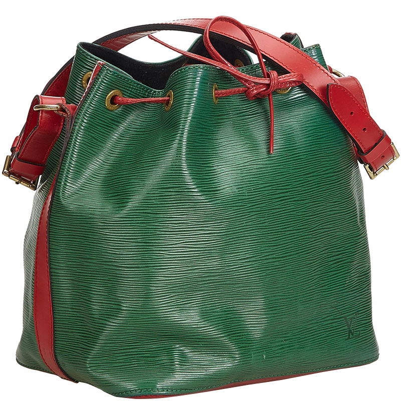 

Louis Vuitton Bicolor Epi Leather Petit Noe Bag, Green