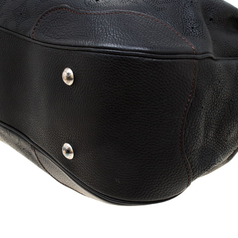 Louis Vuitton Black Monogram Mahina Leather Solar GM Hobo Bag - ShopStyle