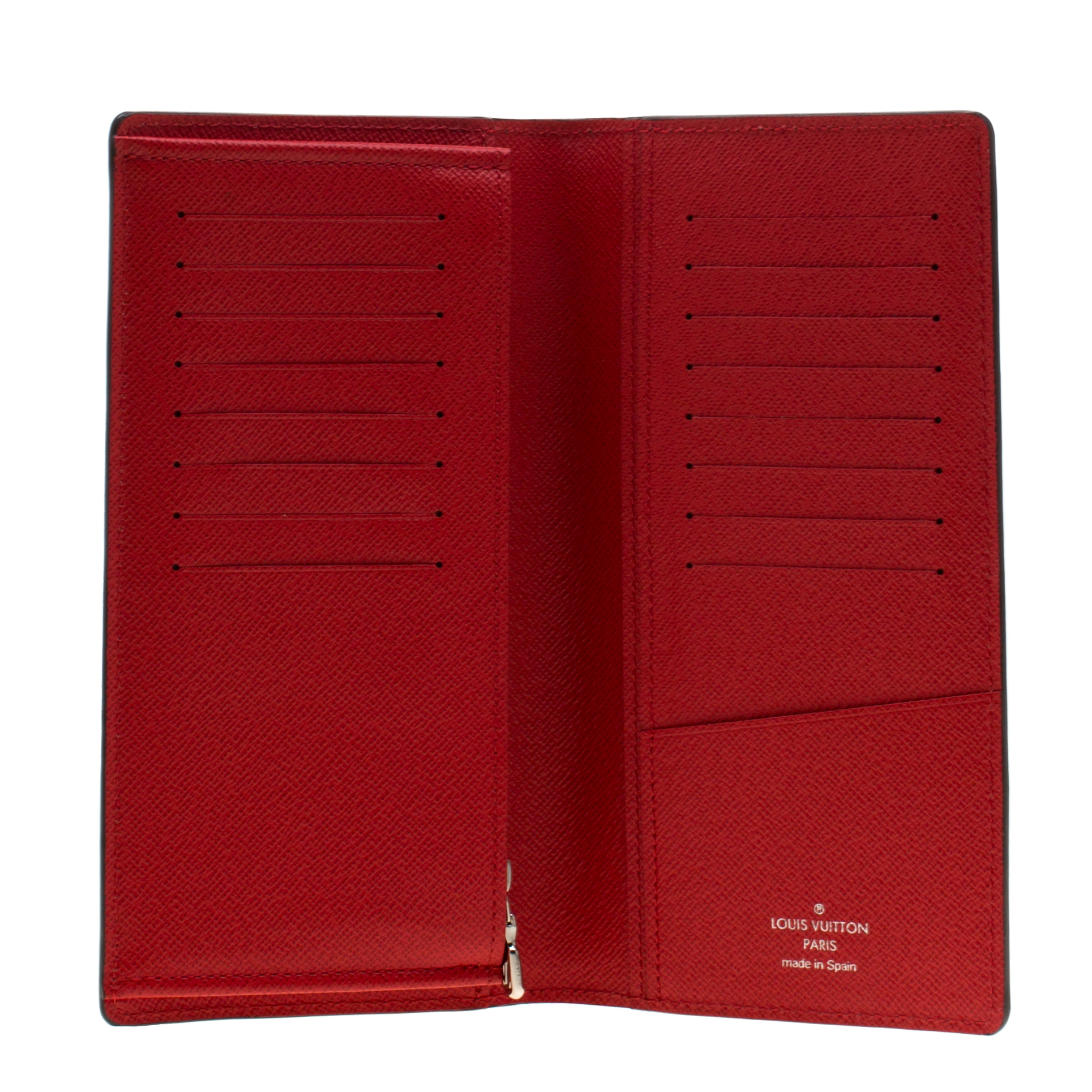 Louis Vuitton Red Epi Leather X Supreme Slender Wallet
