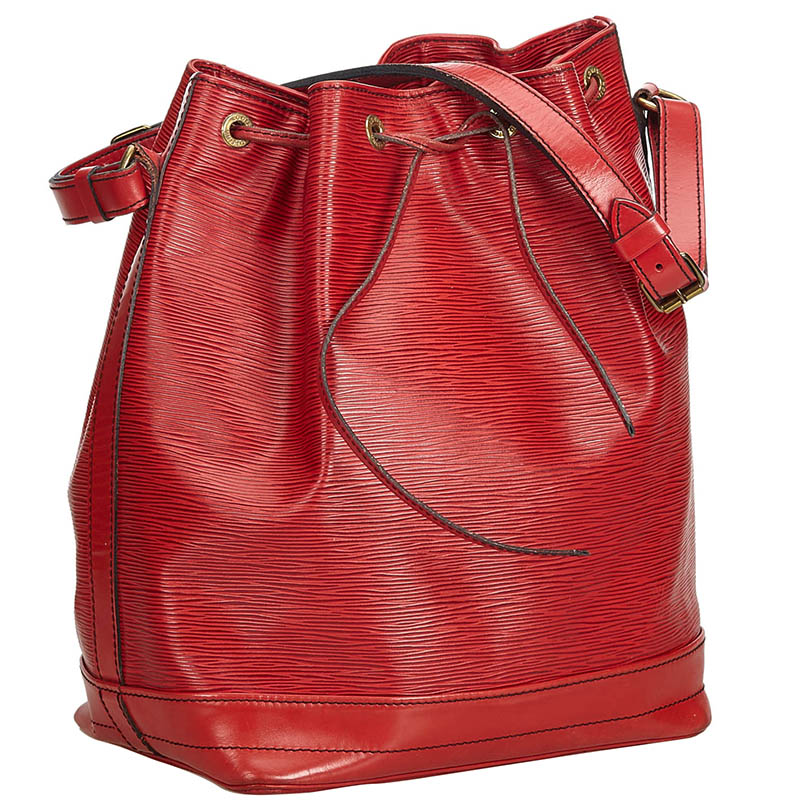 

Louis Vuitton Red Epi Leather Noe Shoulder Bag