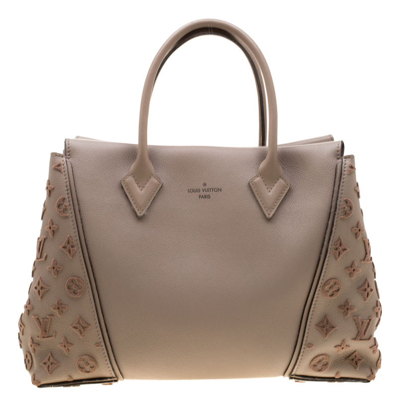Louis Vuitton Galet Beige Monogram Velvet and Veau Cachemire Leather W PM  Bag