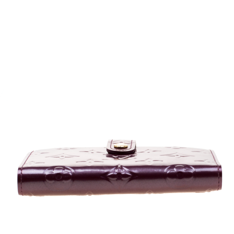 Louis Vuitton Amarante Monogram Vernis Zippy Wallet - Yoogi's Closet