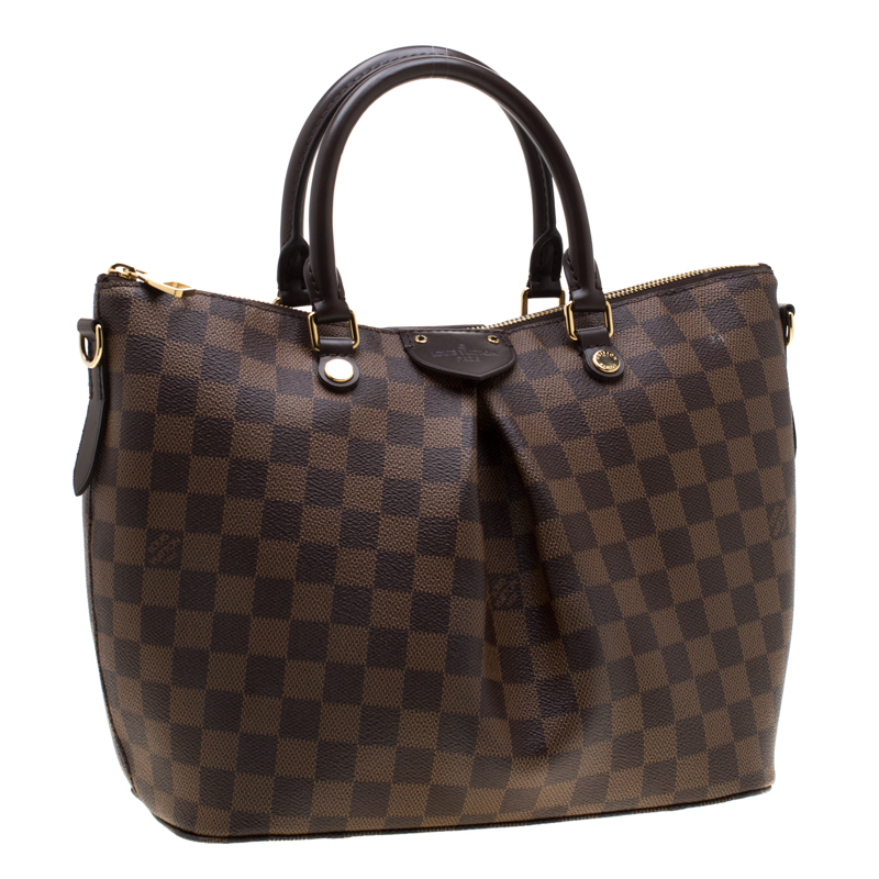 Louis Vuitton Siena Damier Ebene MM Brown in Canvas/Leather with Brass - US