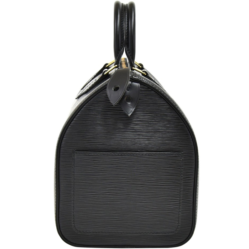 

Louis Vuitton Noir Epi Leather Speedy 30 Bag, Black
