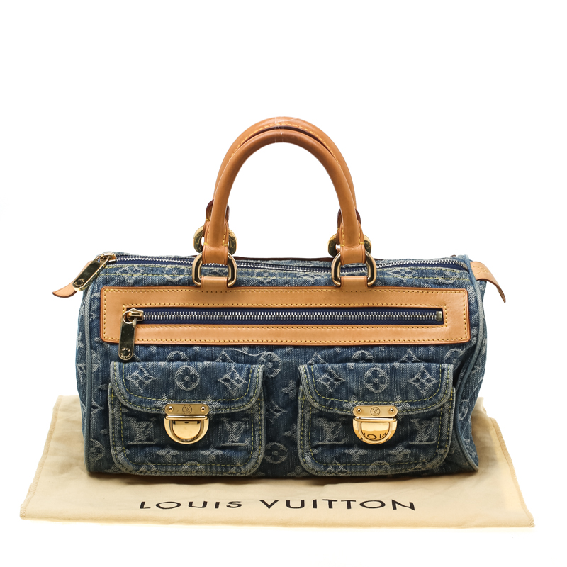Louis Vuitton Monogram Denim Neo Speedy Duffel Bag on SALE